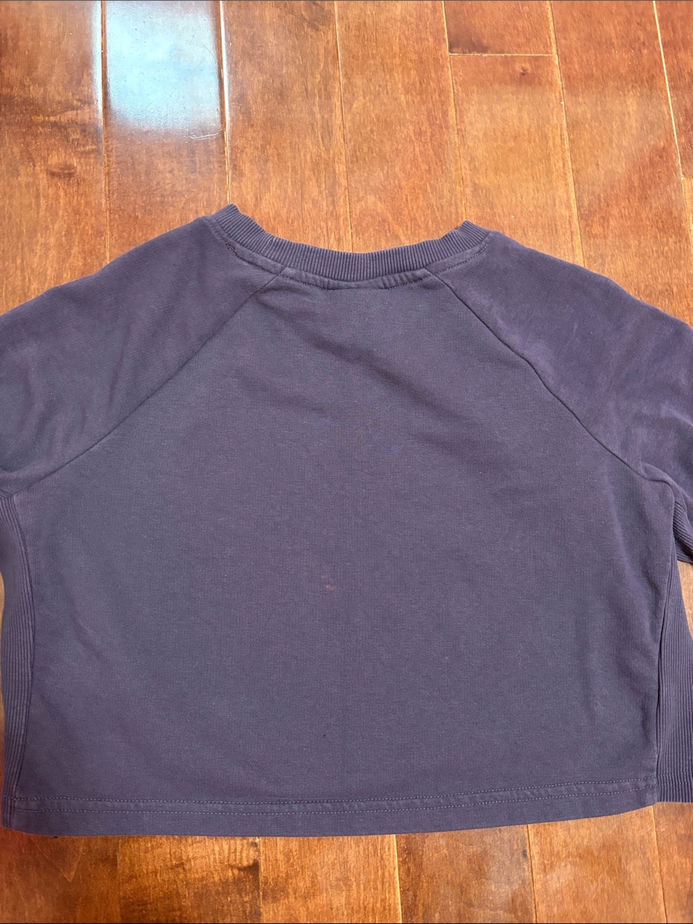 Gymshark Dark Purple Cropped Lifting Club Sweatshirt Size Small - Picture 4 of 4